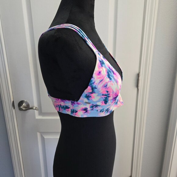Victoria's Secret Pink Strappy Tie-Dyed Sports Bralette Sz M - Picture 2 of 13